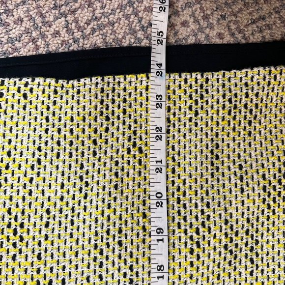 Banana Republic Tweed Front Yellow and Black Top Size Small - Picture 9 of 9
